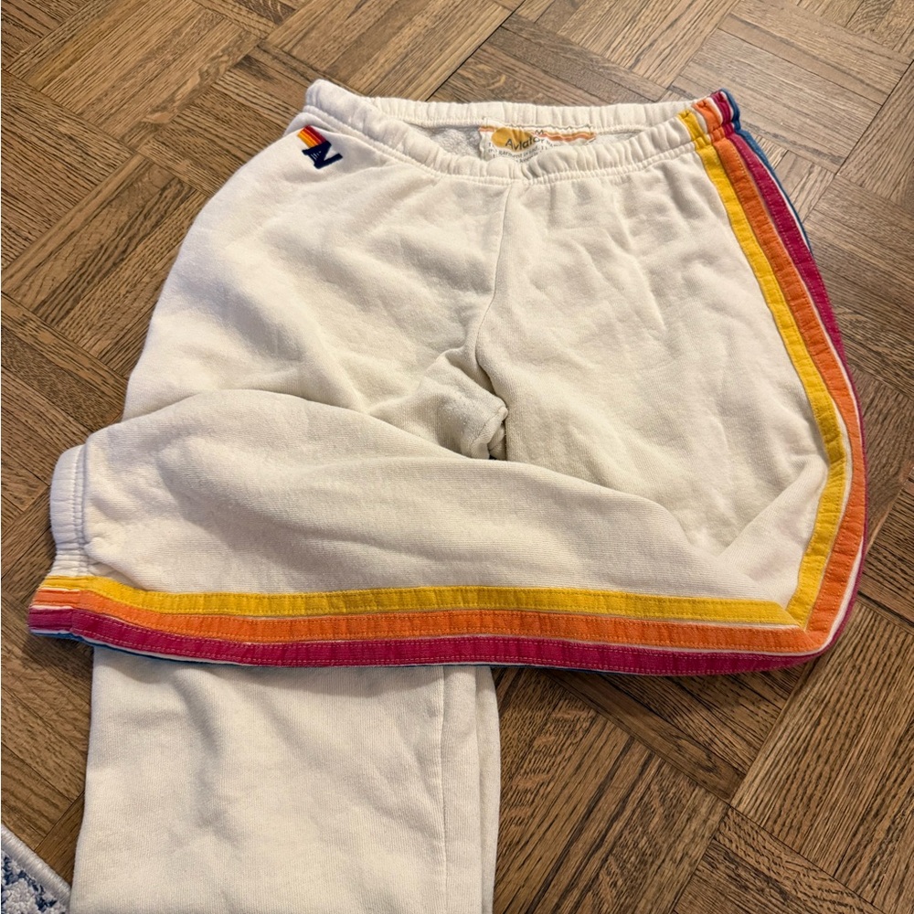 Aviator Nation cream sweatpants